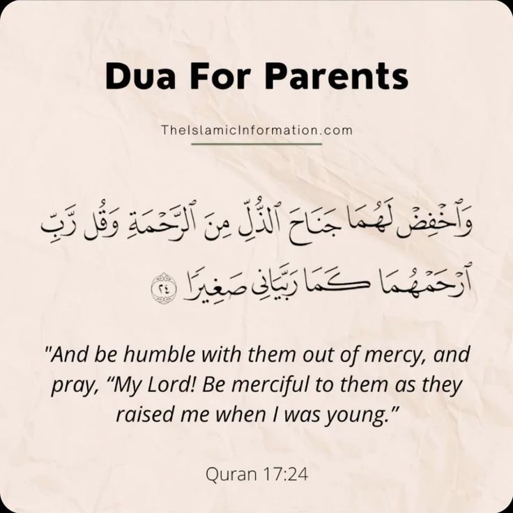 Duas for Parents